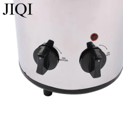 Fonte de chocolate JIQI de 3 níveis, aço inoxidável, rotação automática